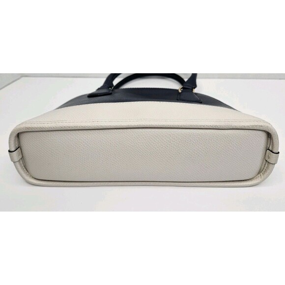 Coach Mini Cora Domed Satchel Bi Color Leather F34517 Midnight Blue W/ Wristlet - Picture 4 of 16